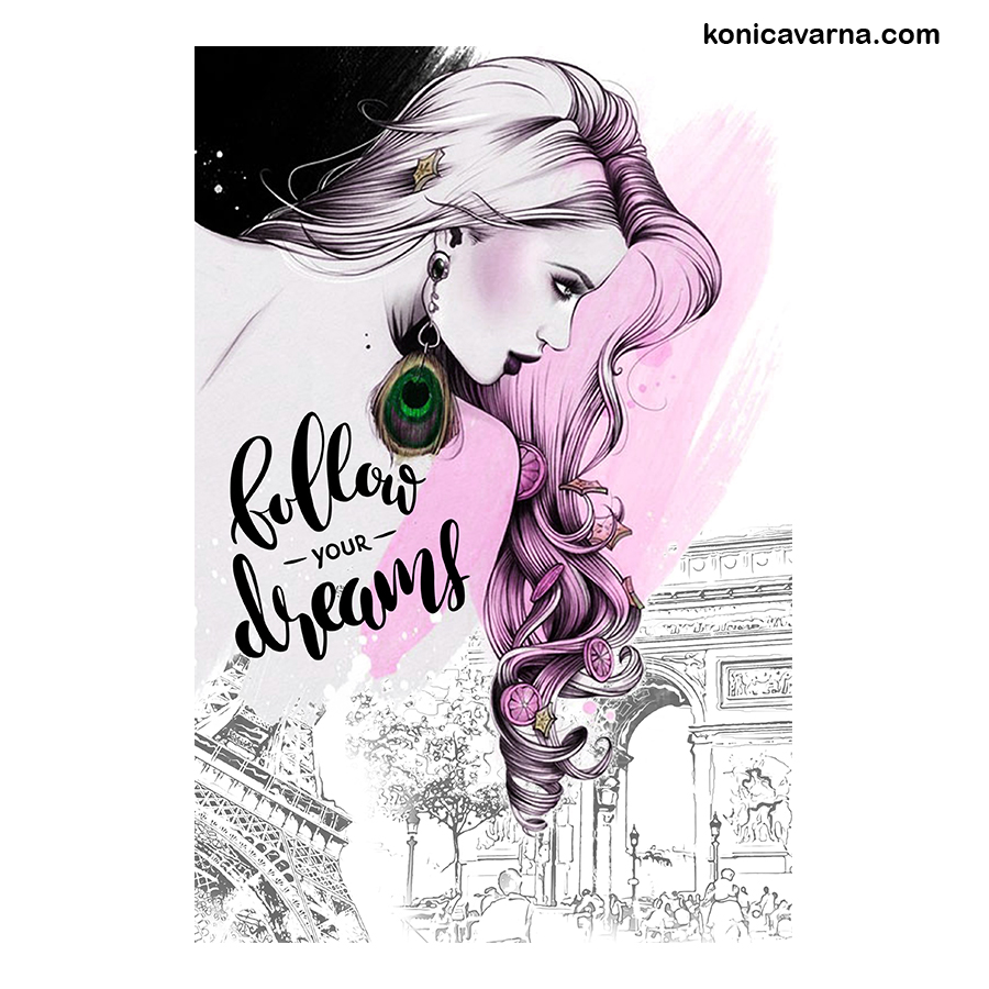 Тениска готов дизайн Fallow your dreams