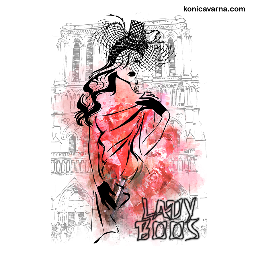 Тениска с готов дизайн Lady Boss